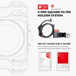 thumbnail Combo Square Filter Holder System Pro Kit K&F CONCEPT (Filter Holder+95mm CPL+Square ND1000+ND8+ND64+4 Adapter Rings) - 7