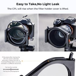 thumbnail Combo Square Filter Holder System Pro Kit K&F CONCEPT (Filter Holder+95mm CPL+Square ND1000+ND8+ND64+4 Adapter Rings) - 1