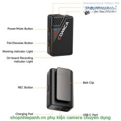 thumbnail Comica BOOMAX 2.4G 32Bit Load internal recording wireless microphone - 4