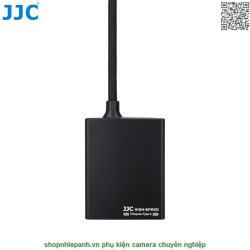 thumbnail Đầu đọc thẻ CFexpress type A hiệu JJC CR-CFA BLACK support USB 3.2 Gen2 10Gbps - 0