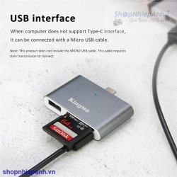 thumbnail Đầu đọc thẻ Kingma Type C BMU008 USB 3.0 - 1