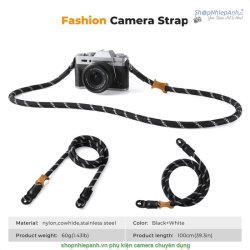 thumbnail Dây đeo máy ảnh K&F concept KF13.196V4 Black White - 5