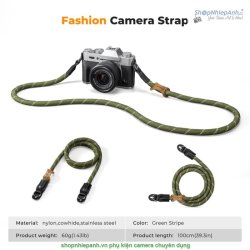 thumbnail Dây đeo máy ảnh K&F concept KF13.196V7 Green White - 5