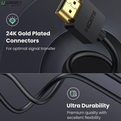 thumbnail Dây Micro HDMI to HDMI 3M Ugreen 30104 - 3