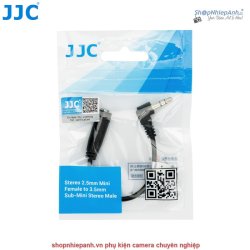 thumbnail Dây nối male 3.5mm to female 2.5mm for fujifilm GFX100II X-T50 hiệu JJC CABLE-TRS25T35 - 5
