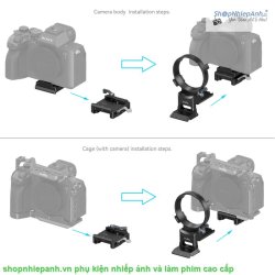 thumbnail Đế chuyển đổi nhanh Smallrig Rotatable Horizontal-to-Vertical Mount Plate Kit 4244 for sony A1 FX3 A7R IV A7III A9II A7IV A7S III A7RIII A7RV FX30 - 2