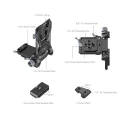 thumbnail Đế gắn Pin V mount SmallRig Compact Battery Mounting System 4064 - 2