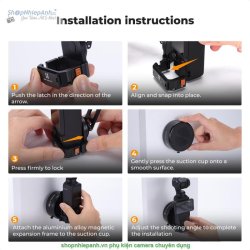 thumbnail Đế hít nam châm điện siêu chắc cho DJI Osmo Pocket 3 - 4