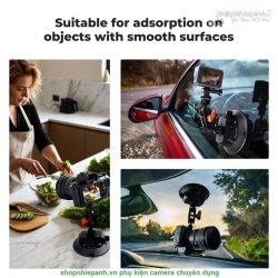 thumbnail K&F concept Suction cup mount đồ hít kiếng chuyên nghiệp (KF31.100) - 4