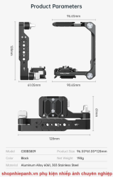thumbnail Falcam F22 F38 F50 Quick Release Foldable Half Cage Model C00B3809 (cage+plate) - 1