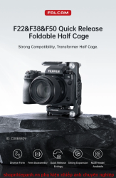 thumbnail Falcam F22 F38 F50 Quick Release Foldable Half Cage Model C00B3809 (cage+plate) - 3