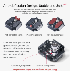 thumbnail Falcam F22 F38 F50 Quick Release Foldable Half Cage Model C00B3809 (cage+plate) - 10