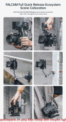 thumbnail Falcam F22 F38 F50 Quick Release Foldable Half Cage Model C00B3809 (cage+plate) - 12