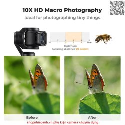 thumbnail Filter K&F concept 10X Macro Close Up 20-40mm HD Macro Lens For DJI Osmo Pocket 3 AGC Japanese 28 layers nano HD Glass(KF01.2803) - 2