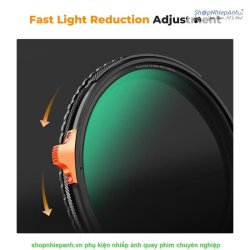 thumbnail Filter K&F concept 2in1 TRUE COLOR Variable ND2-ND32 + CPL MRC Nano X Multi-Layer Coatings Japanese AGC Glass 82mm - 5