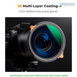 thumbnail Filter K&F concept 2in1 TRUE COLOR Variable ND2-ND32 + CPL MRC Nano X Multi-Layer Coatings Japanese AGC Glass 82mm - 4