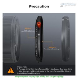 thumbnail Filter K&F concept 3in1 Nano-X ND2-32 + CPL +Black Mist Diffusion 1/4 + CPL Multi-Layer Coatings Japanese AGC Glass 52mm (KF01.2921V2) - 5