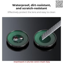 thumbnail Filter K&F concept Black diffusion 1/4 for Osmo action 4/5 pro 28 Multi-Layer Coatings AGC Japanese glass (KF01.2877) - 3