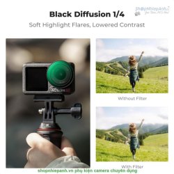 thumbnail Filter K&F concept Black diffusion 1/4 gắn trực tiếp Osmo action 3/4/5 pro 28 Multi-Layer Coatings AGC Japanese glass (KF01.2877V1) - 1