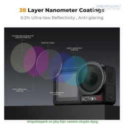 thumbnail Filter K&F concept Black diffusion 1/4 gắn trực tiếp Osmo action 3/4/5 pro 28 Multi-Layer Coatings AGC Japanese glass (KF01.2877V1) - 2