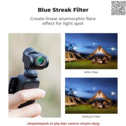 thumbnail Filter K&F concept Blue streak for DJI Osmo Pocket 3 Magnetic 28 Layer HD Optical Glass (KF01.2615) - 3