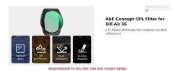 thumbnail Filter K&F concept CPL for DJI AIR 3S AGC Japanese 28 layers nano HD Glass (kf01.2878) - 6