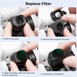 thumbnail Filter K&F concept CPL Nano-X for DJI Drone Mini 4 Pro AGC Japanese 28 layers Glass KF01.2497 - 4