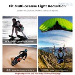 thumbnail Filter K&F concept CPL+ND4+ND8+ND16 for Gopro Hero 4K AGC Japanese 28 layers nano HD Glass (sku.2333) - 1