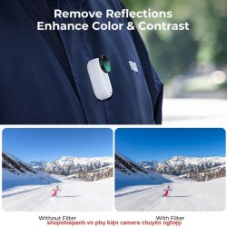 thumbnail Filter K&F concept CPL+UV+ND8+ND16+ND32+ND64 for Insta 360 GO 3S AGC Japanese 28 layers Glass (sku.2287) - 2