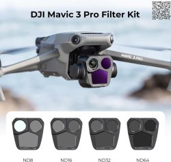 thumbnail Filter K&F concept for Mavic 3 PRO  ND8 ND16 ND32 ND64 AGC Japanese 28 layers nano HD Glass (sku.2053) - 0
