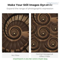 thumbnail Filter K&F Concept Kaleidoscope Prism Central Hexagonal Nano-B 82mm (KF01.2807V1) - 2