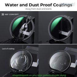 thumbnail Filter K&F concept Nano-X Magnetic variable ND2-ND32 (1-5 stops) 67mm nam châm 28 Multi-Layer Coatings ACG Japanese glass (KF01.1851) - 6