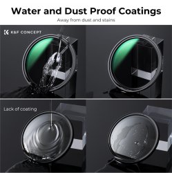 thumbnail Filter K&F concept Nano-X Magnetic variable ND8-ND128 (3-7 stops 82mm Japanese AGC glass nam châm - 5