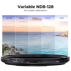 thumbnail Filter K&F concept Nano-X Magnetic variable ND8-ND128 (3-7 stops 82mm Japanese AGC glass nam châm - 2