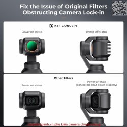 thumbnail Filter K&F concept ND2-32 và ND32-512 for DJI Osmo Pocket 3 Magnetic  Neutral Density Filters 28 Layer HD Optical Glass (sku.2105) - 2