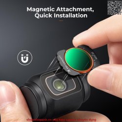 thumbnail Filter K&F concept ND2-32 và ND32-512 for DJI Osmo Pocket 3 Magnetic  Neutral Density Filters 28 Layer HD Optical Glass (sku.2105) - 1