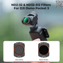 thumbnail Filter K&F concept ND2-32 và ND32-512 for DJI Osmo Pocket 3 Magnetic  Neutral Density Filters 28 Layer HD Optical Glass (sku.2105) - 0