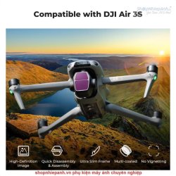 thumbnail Filter K&F concept ND8+ND16+ND32+ND64 for DJI AIR 3S AGC Japanese 28 layers nano HD Glass (sku.2339) - 0