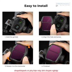 thumbnail Filter K&F concept ND8+ND16+ND32+ND64 for DJI AIR 3S AGC Japanese 28 layers nano HD Glass (sku.2339) - 4
