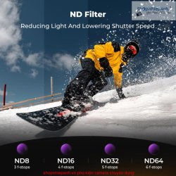 thumbnail Filter K&F concept ND8 ND16 ND32 ND64 for Osmo action 6 28-Multi-Layer Coatings ACG Japanese glass (sku.2713) - 1