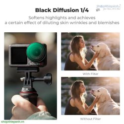 thumbnail Filter K&F concept PL+ND2-32+Black mist 1/4 for Osmo action 4 / 5 pro 28 Multi-Layer Coatings ACG Japanese glass (sku.2360) - 1