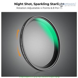 thumbnail Filter K&F concept Star Nano-K  thay đổi 4-8 cánh 18 layers nano HD Glass 82mm - 3