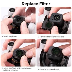 thumbnail Filter K&F concept UV Nano-X for DJI Drone Mini 3 3Pro UV AGC Japanese 28 layers Glass KF01.2034 - 4