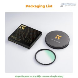 thumbnail Filter K&F concept  White Pro Mist 1/4 Cinematic Dreamy Soft Nano-X MRC 28 Multi-Layer Coatings (White Diffusion) 82mm - 4