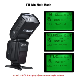 thumbnail Flash Triopo G1500  for Sony HSS 1/8000s GN58 TTL Wireless Master Slave Speedlite - 0