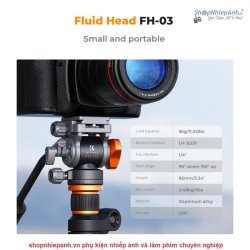 thumbnail Fluid head K&F concept FH-03 (pan head) - 0