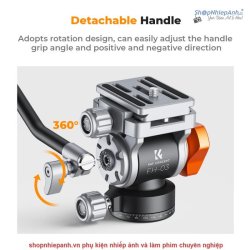 thumbnail Fluid head K&F concept FH-03 (pan head) - 6