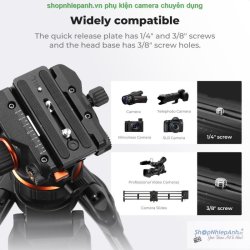 thumbnail Fluid Head Tripod Video K&F Concept BV60 Professional version (KF31.126) - 4