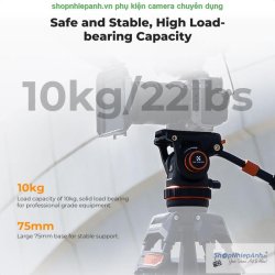 thumbnail Fluid Head Tripod Video K&F Concept BV60 Professional version (KF31.126) - 6