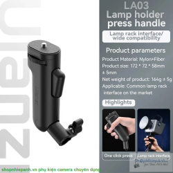 thumbnail Giá đỡ treo đèn cầm tay Ulanzi LA03 Universal Light Stand Adapter with Pistol Handle Grip - 5